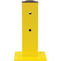 Poteau pour barri&egrave;re de s&eacute;curit&eacute;, Acier, 5" lo x 17" h, Jaune s&eacute;curit&eacute; OSHA Toolneeds Inc.