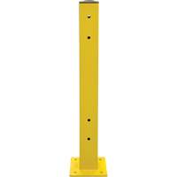 Poteau double pour barri&egrave;re de s&eacute;curit&eacute;, Acier, 5" lo x 44" h, Jaune s&eacute;curit&eacute; OSHA Toolneeds Inc.