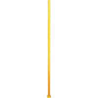 Adjustable Perimeter Guard In-Line Post, 4" W x 96" H, Yellow Toolneeds Inc.