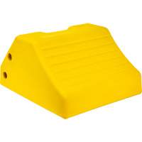Heavy-Duty Wheel Chocks, Urethane, Yellow, 15-1/2" W x 17-7/10" D x 10" H Toolneeds Inc.