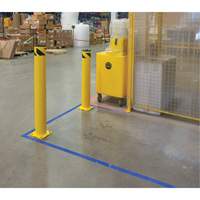Safety Bollard, Steel, 36" H x 5-1/2" W, Yellow Toolneeds Inc.