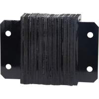 Laminated Dock Bumpers, Horizontal, Rubber, 12" W x 4" D x 10" H Toolneeds Inc.