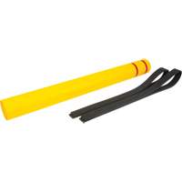 Capuchon en poly&eacute;thyl&egrave;ne pour borne de protection, 4-1/2" dia. x 52" l, Rouge/Jaune Toolneeds Inc.