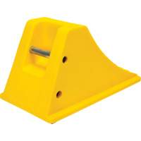 Wheel Chocks with Rubber Tread, Polyurethane, Yellow, 11-1/4" W x 21" D x 12-1/4" H Toolneeds Inc.