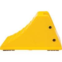 Wheel Chocks with Rubber Tread, Polyurethane, Yellow, 11-1/4" W x 21" D x 12-1/4" H Toolneeds Inc.