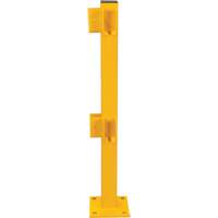 Poteau de coin pour garde-corps l&eacute;gers, Acier, 42" h, Jaune s&eacute;curit&eacute; OSHA Toolneeds Inc.