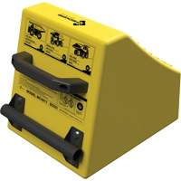 Checkers Safety Heavy-Duty Ultra Class Mining Wheel Chock, HDPE, Yellow, 14-1/2" W x 17-1/2" D x 16" H Toolneeds Inc.