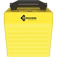 Checkers Safety Heavy-Duty Ultra Class Mining Wheel Chock, HDPE, Yellow, 14-1/2" W x 17-1/2" D x 16" H Toolneeds Inc.
