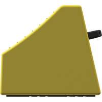 Checkers Safety Heavy-Duty Ultra Class Mining Wheel Chock without Bracket, HDPE, Yellow, 14-1/2" W x 17-1/2" D x 16" H Toolneeds Inc.