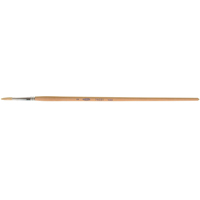 Pure White Bristle Round Marking Paint Brush, 5/32" Brush Width, White China, Wood Handle Toolneeds Inc.