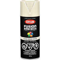Fusion All-In-One Spray Paint, Dover White, Gloss, 12 oz., Aerosol Can Toolneeds Inc.