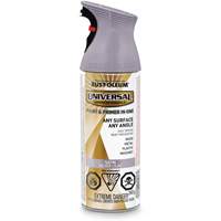 Universal&reg; Enamel Paint & Primer In One, Silver Lilac Purple, Satin, Aerosol Can Toolneeds Inc.