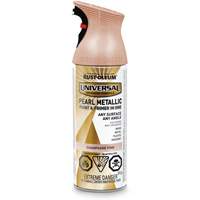 Universal&reg; Pearl Paint & Primer In One Spray Paint, Champagne Pink, Metallic, Aerosol Can Toolneeds Inc.