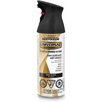 Universal&reg; Enamel Paint & Primer In One, Black, Semi-Gloss, Aerosol Can Toolneeds Inc.