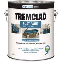 Tremclad&reg; Water-Based Rust Paint, 3.78 L, Gallon, Black Toolneeds Inc.