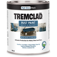 Tremclad&reg; Water-Based Rust Paint, 946 ml, Can, Black Toolneeds Inc.