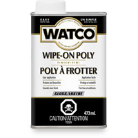 Teinture &agrave; essuyage en poly Watco, 473 ml, Transparent, Brillant Toolneeds Inc.