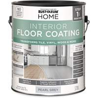 Home Interior Floor Coating System Base Coat, 3.78 L, Water-Based, Very Flat, Grey Toolneeds Inc.