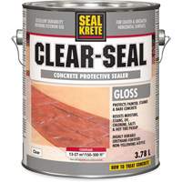Seal-Krete&reg; Protective Sealer, 3.78 L, Water-Based, Gloss, Clear Toolneeds Inc.