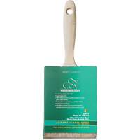 Pinceau pour murs et moulures One Coat, Soie blanche, Manche Bois, Largeur de 4" Toolneeds Inc.