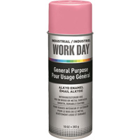 Industrial Work Day Paint, Pink, Gloss, 10 oz., Aerosol Can Toolneeds Inc.
