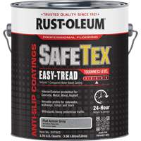 SafeTex&reg; Easy-Tread Acrylic Coating, 1 gal., Water-Based, Flat/Textured, Grey Toolneeds Inc.