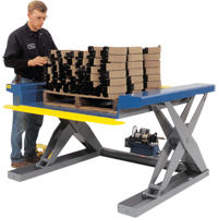 Hydraulic Floor-Height Scissor Lift Tables, Steel, 2000 lbs. Capacity Toolneeds Inc.