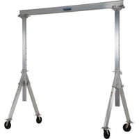 Adjustable Aluminum Gantry Crane, 10' L, 2000 lbs. (1 tons) Capacity Toolneeds Inc.
