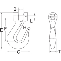 Clevis Slip Hook - Grade 70 Toolneeds Inc.