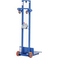 Platform Lift Stacker, Hand Winch Operated, 400 lbs. Capacity, 58" Max Lift Toolneeds Inc.