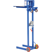 Platform Lift Stacker, Hand Winch Operated, 400 lbs. Capacity, 58" Max Lift Toolneeds Inc.