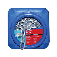 Hot-Dipped Galvanized Chains, Carbon Steel, 5/16" x 75' (22.9 m) L, Grade 30, 1900 lbs. (0.95 tons) Load Capacity Toolneeds Inc.