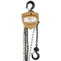 Heavy-Duty Gold Series Chain Hoist, 10' Lift, 1000 lbs. (0.5 tons) Capacity, Alloy Steel Chain Toolneeds Inc.