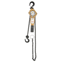 Heavy Duty Gold Series Lever Chain Hoist, 5' Lift, 1500 lbs. (0.75 tons) Capacity, Alloy Steel Chain Toolneeds Inc.