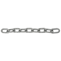 Straight Link Chain, Low Carbon Steel, 1/8" x 1000' (304.8 m) L, Grade 30, 400 lbs. (0.2 tons) Load Capacity Toolneeds Inc.