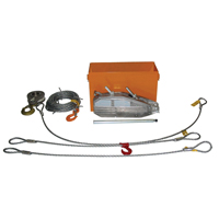 Tirfor&reg; Wire Rope Hoist TU32 Rescue Kit, 5/8" Wire Diameter, 8000  lbs. (4 tons) Capacity Toolneeds Inc.