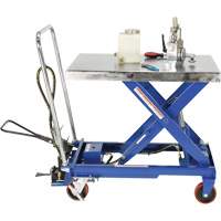 Pneumatic Hydraulic Scissor Lift Table, Steel, 32-1/2" L x 19-3/4" W, 1000 lbs. Cap. Toolneeds Inc.