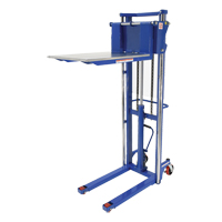 Hefti-Lift Load Stacker, Foot Pump Operated, 1500 lbs. Capacity, 63" Max Lift Toolneeds Inc.