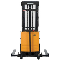 Fork Lift Stacker, Electric Operated, 2000 lbs. Capacity, 118" Max Lift Toolneeds Inc.