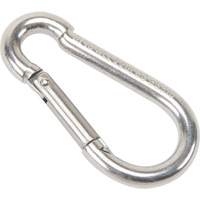 Stainless Steel Snap Hook, 220 lbs (0.11 tons) Working Load Limit, 3/16" Size, 5/16" Eye Toolneeds Inc.
