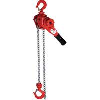 VQ Super Series Lever Hoist, 5' Lift, 2200 lbs. (1.1 tons) Capacity, Grade 100 Alloy Chain Toolneeds Inc.