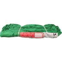 Polyester Round Sling, Green, 12' L, 6000 lbs. Vertical Load Toolneeds Inc.