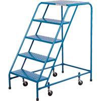 CSA-Certified Rolling Step Ladder, 5 Steps, 22" Step Width, 46" Platform Height, Steel Toolneeds Inc.