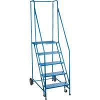 CSA-Certified Rolling Step Ladder, 5 Steps, 22" Step Width, 46" Platform Height, Steel Toolneeds Inc.