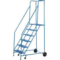 CSA-Certified Rolling Step Ladder, 6 Steps, 22" Step Width, 55" Platform Height, Steel Toolneeds Inc.