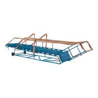 CSA-Certified Rolling Step Ladder with Locking Step, 14 Steps, 30" Step Width, 128" Platform Height, Steel Toolneeds Inc.