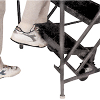 Slope Rolling Ladder, 9 Steps, Anti-Skid, 50° Incline, 90" High Toolneeds Inc.