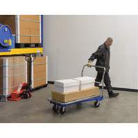 Chariot &agrave; plateforme, 48" lo x 24" la x Capacit&eacute; 1500 lb, Roues en Caoutchouc moul&eacute; Toolneeds Inc.