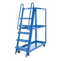 Stock Picking Cart, Steel, 21-7/8" W x 56-1/8" D, 3 Shelves, 1000 lbs. Capacity Toolneeds Inc.