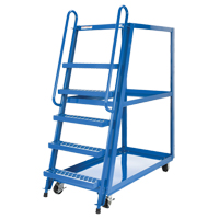 Stock Picking Cart, Steel, 27-7/8" W x 56-1/8" D, 3 Shelves, 1000 lbs. Capacity Toolneeds Inc.